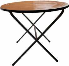 Round Table Timber Top W-90cm H-75cm seats 4