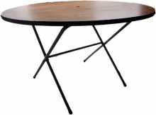 Round Table Timber Top W-120cm H-75cm Seats 6