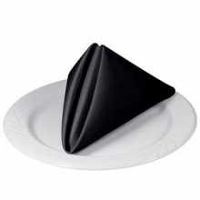 Black Polycotton Napkins 460mm x 460mm