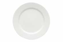 Royal Porcelain White Round rimmed plate