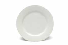 Royal Porcelain White Round rimmed plate