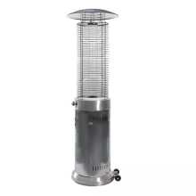 Round glass Stainless gas patio heater