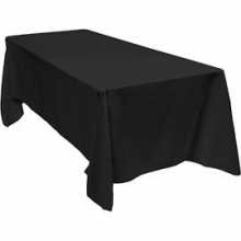 360 cm x 220 cm Black Polycotton cloth