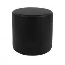 Black ottoman 460mm x 460mm Round