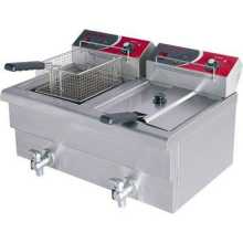 Electric twin basket benchtop deep fryer 17lt per side 10 amp, 34 lt total