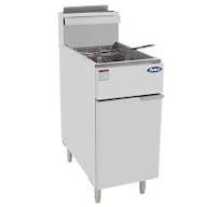 Gas Twin basket free standing deep fryer 25 lts, inc two 9 kg gas bottles, full compliance with AGA regulations.