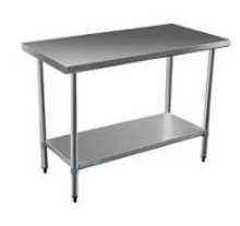 Stainless steel bench 900mm x 650mm x 800mm h Ideal for for ovens to sit on