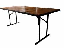 Trestle Table Timber Top L-242cm W-80cm H-75cm Seats 10