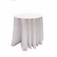 Wine Table with White Cloth 30cm Round 40cm High