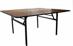 Trestle Table Timber Top 150cm x 150cm Seats 8
