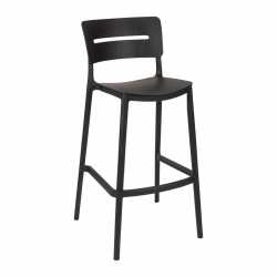 Alba bar stool Black