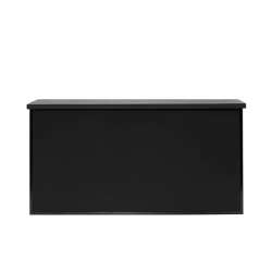 Black acrylic food service station