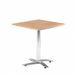 Laminated Timber Top Cafe Table L-80cm W-80cm H-73cm Seats 4