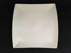 East Meets West Square Platter. White China 36cm.