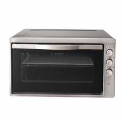 Bench top Oven and Grill 50 ltr Capacity, 7 Function Oven, Timer, Thermostat Indicator Fan Grill, Full Grill, Defrost, Bottom Element with Fan, 10 amp 3 shelves 410 x 350 mm