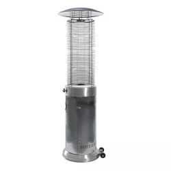 Round glass Stainless gas patio heater