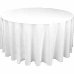 3mt Round White Cloth Fits table sizes from 1.5 mt to 1.8 mt round