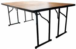 Trestle Table Timber Top L-242cm W-120cm H-75cm Seats 12