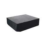 stage section 1 x 1 x .6 mt including charcoal color top, black or white skirting Multiple stage sections can be assembled together for any size required.